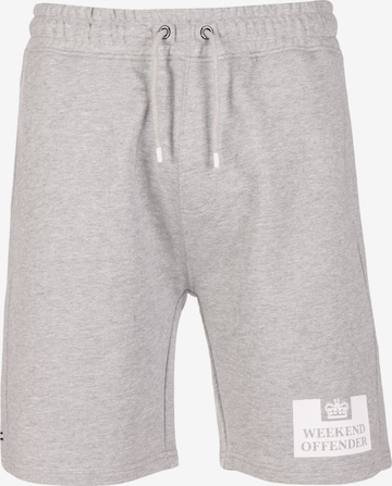 Weekend Offender Loose fit Workout Pants in Grey: front