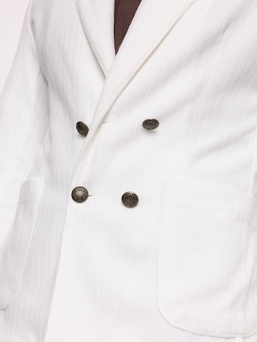 Coupe regular Veste de costume 'Basic' Antioch en blanc