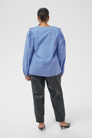 KAFFE CURVE Bluse 'KCSavina' in Blau