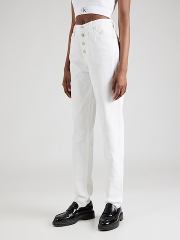 Regular Jean Calvin Klein Jeans en blanc : devant