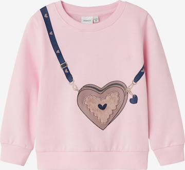 Sweat-shirt 'NMFNORA' NAME IT en rose : devant