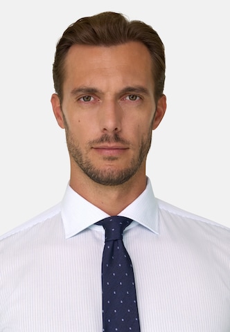 Boggi Milano Regular fit Overhemd in Wit: voorkant