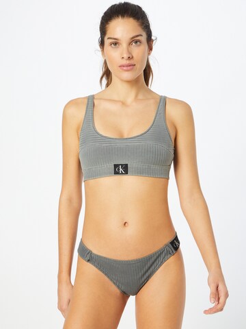 Calvin Klein Swimwear Bikini Bottoms in Grey