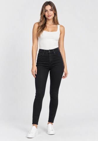 Elara Skinny Jeans in Zwart: voorkant