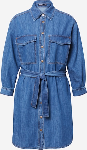 Robe-chemise Sisley en bleu : devant