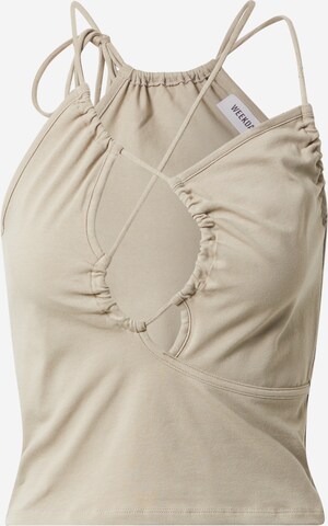 Top 'Arya' di WEEKDAY in beige: frontale