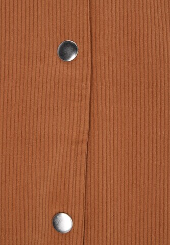 swirly Tussenjas in Bruin