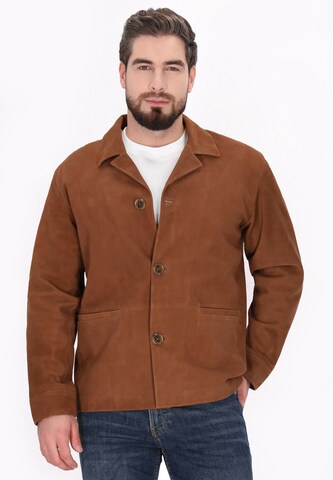 DreiMaster Vintage Демисезонная куртка 'Classic Look' в Коричневый: спереди