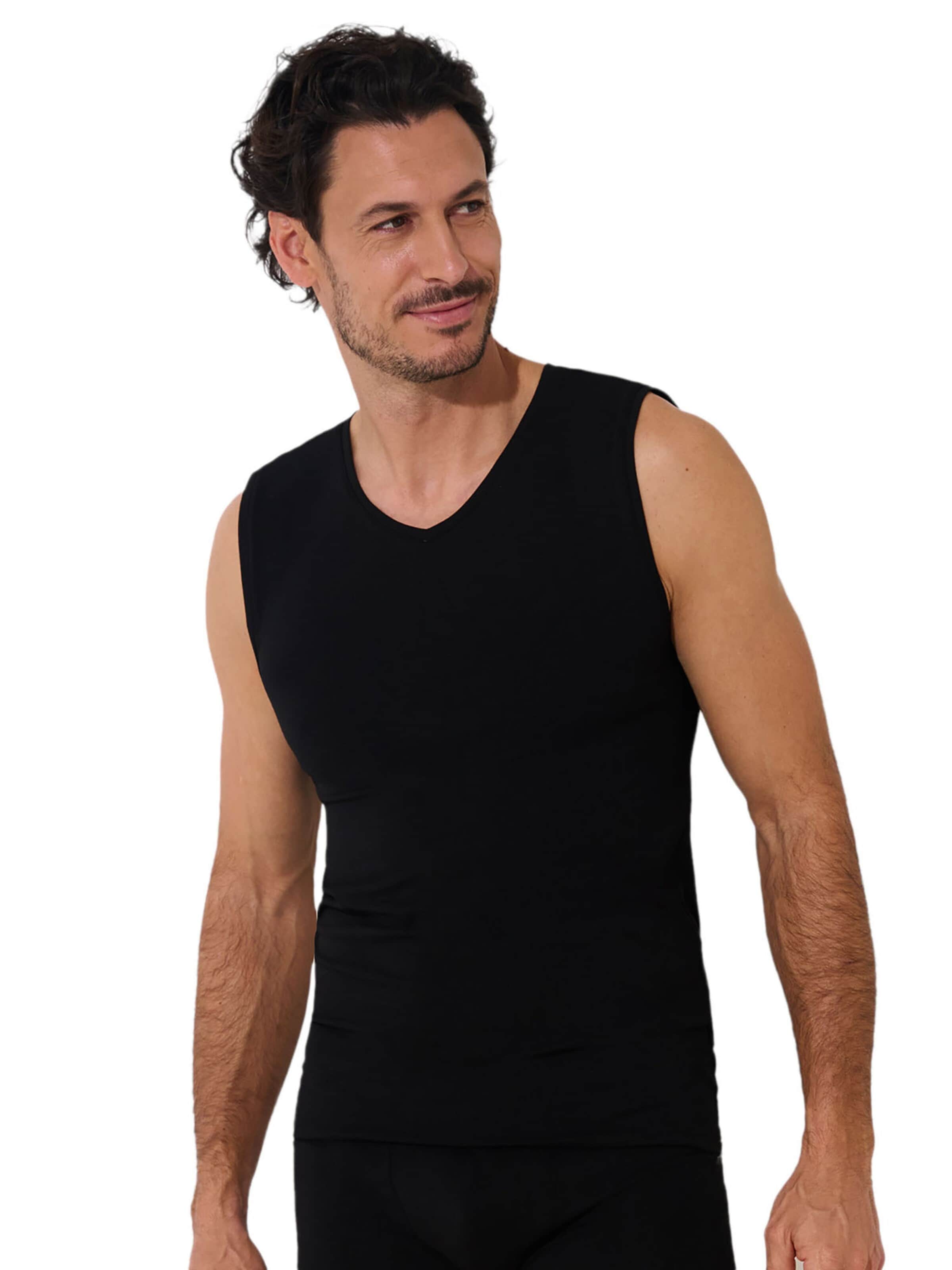 Lisca Undershirt 'Odysseus' in Black