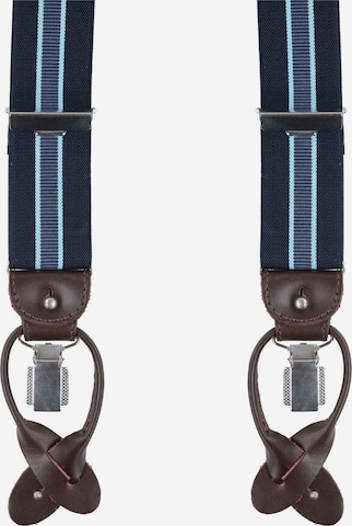 Bretelles de pantalon Profuomo en bleu : devant