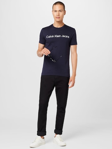 mėlyna Calvin Klein Jeans Marškinėliai