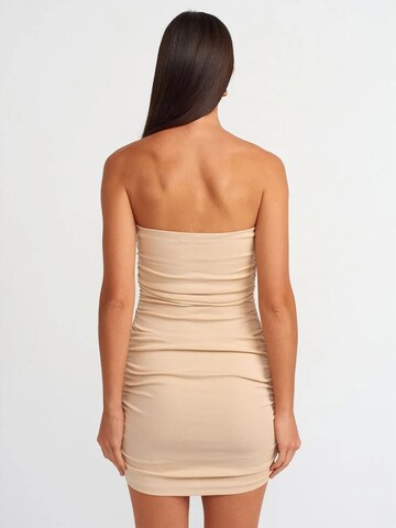 Dilvin Mini Kleid in Beige