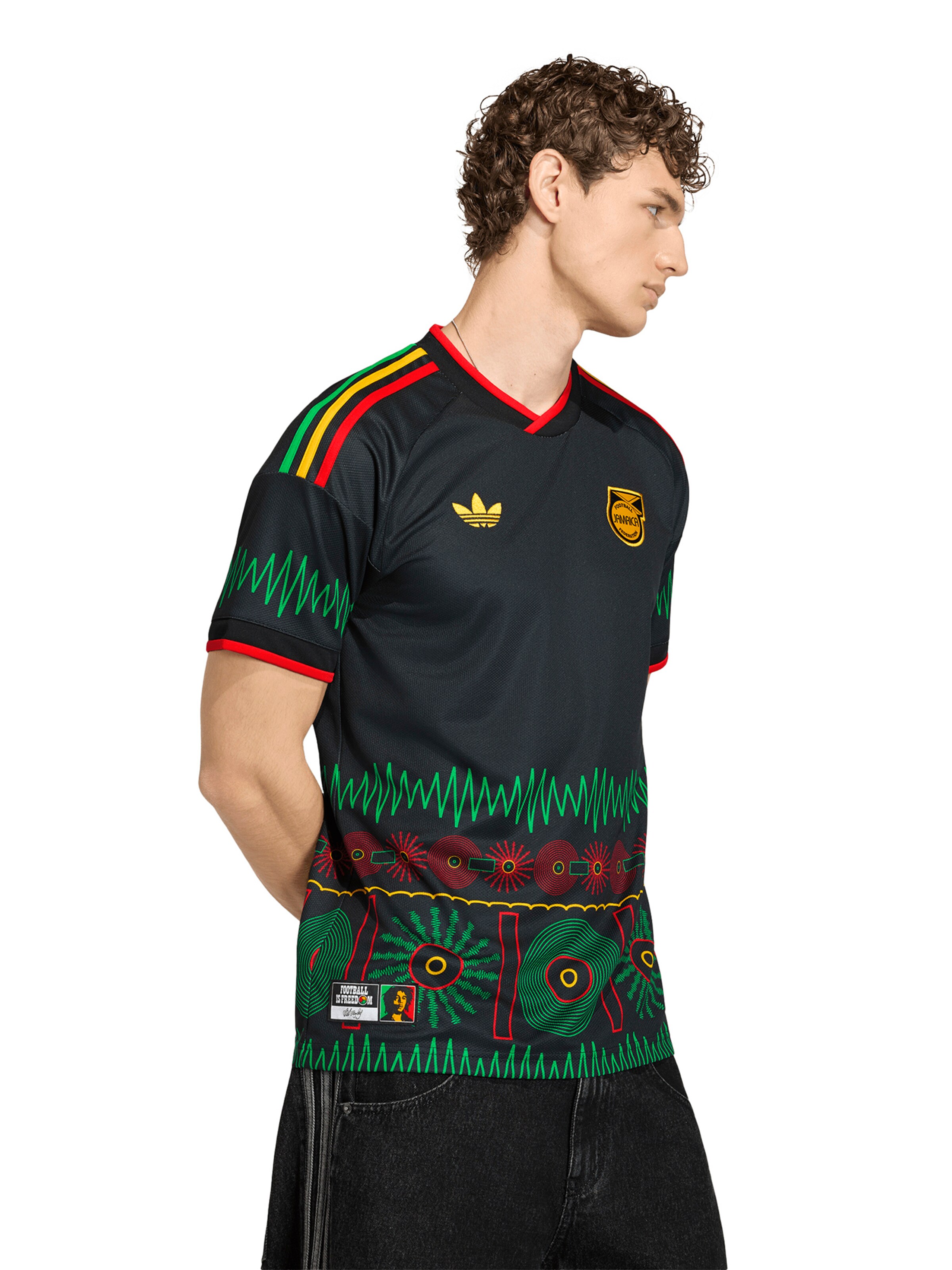 ADIDAS PERFORMANCE Спортивная майка 'JFF A' в Черный: спереди