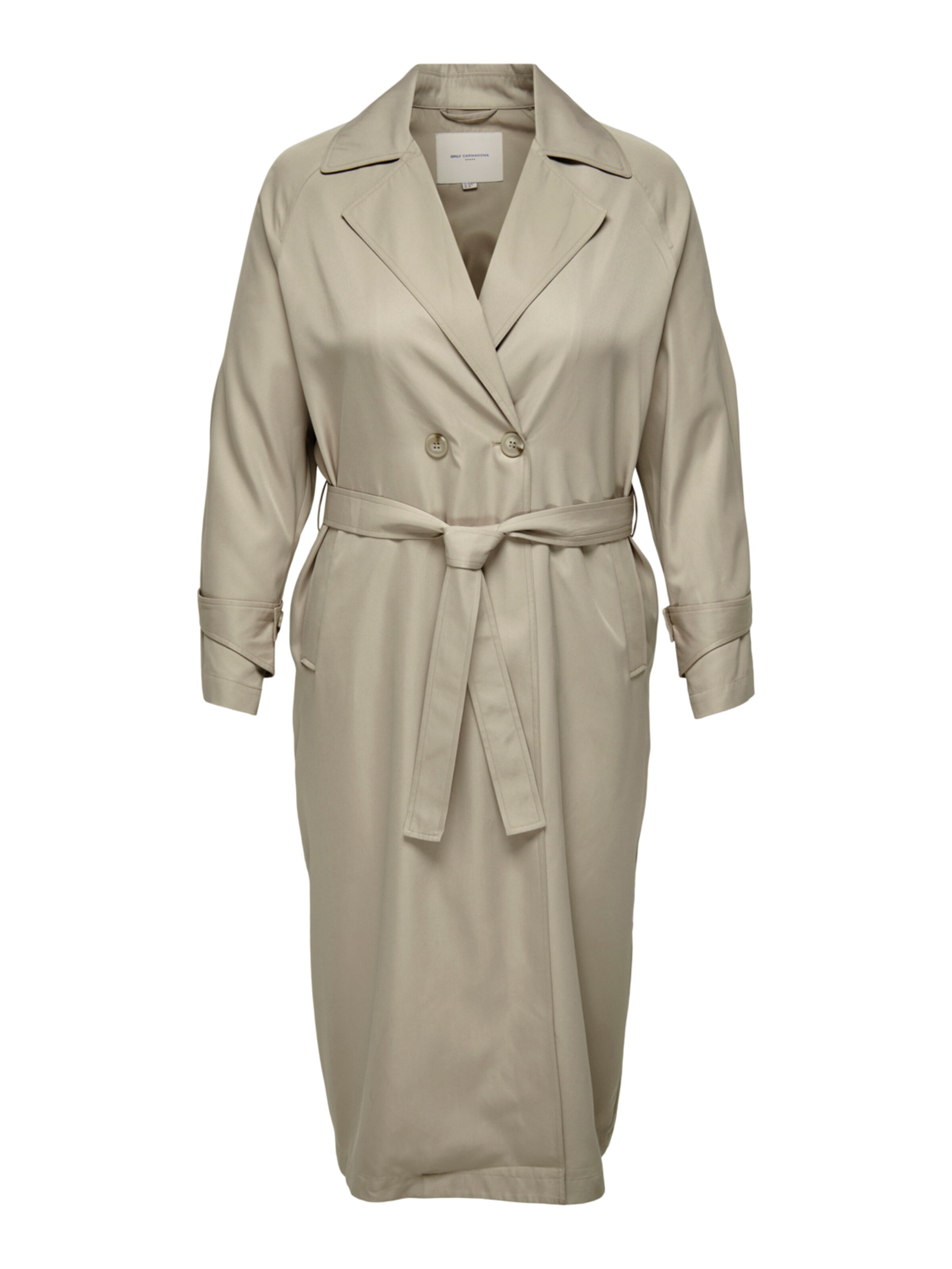 ONLY Carmakoma Übergangsmantel in Grün: Vorderseite