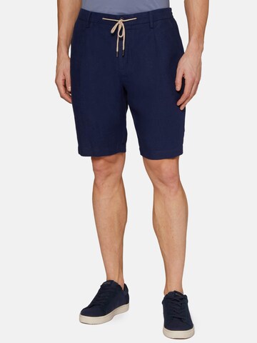 Coupe slim Pantalon Boggi Milano en bleu : devant