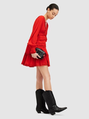 AllSaints Jurk in Rood