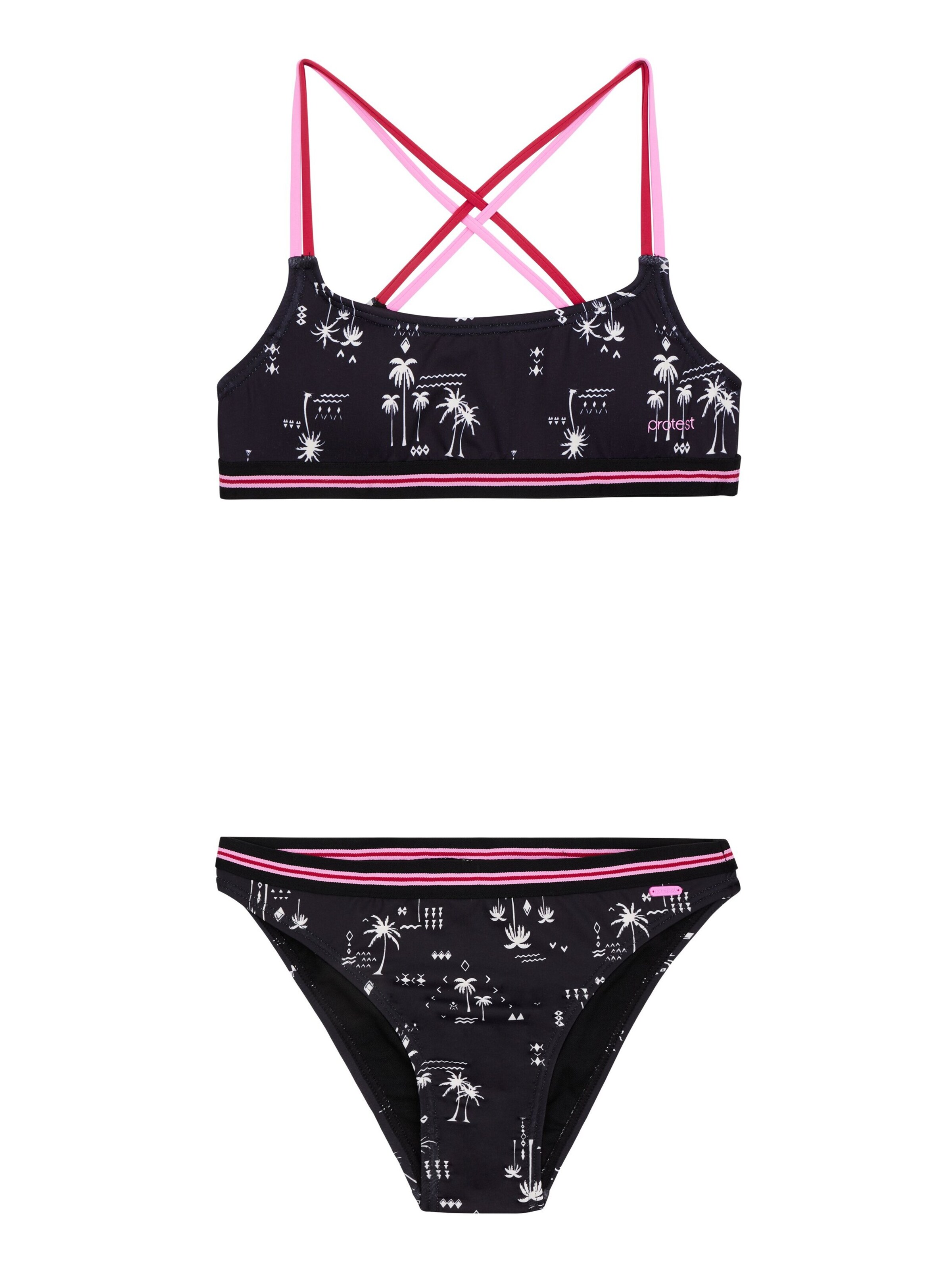 PROTEST Bikini 'PRTNISIA JR'‌‌‌‌ in Schwarz: Vorderseite