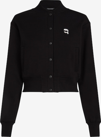 juoda Karl Lagerfeld Demisezoninė striukė 'IKON': priekis