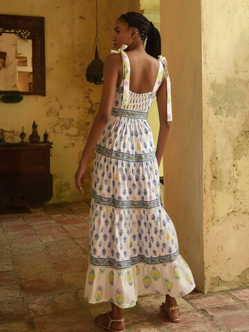 Robe 'Robe Longue Paulina' Miss June en blanc