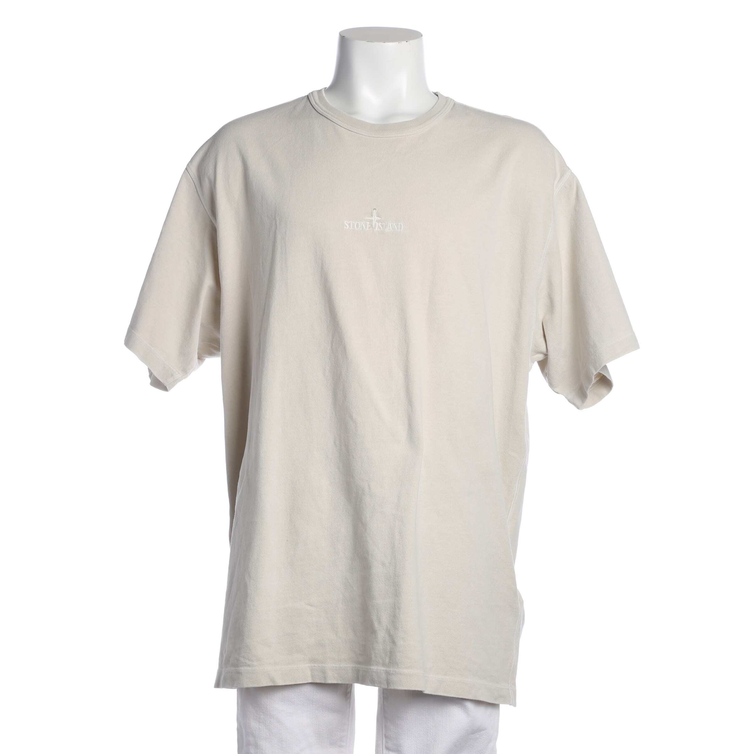 Stone Island T-Shirt XXL in Weiß: Vorderseite