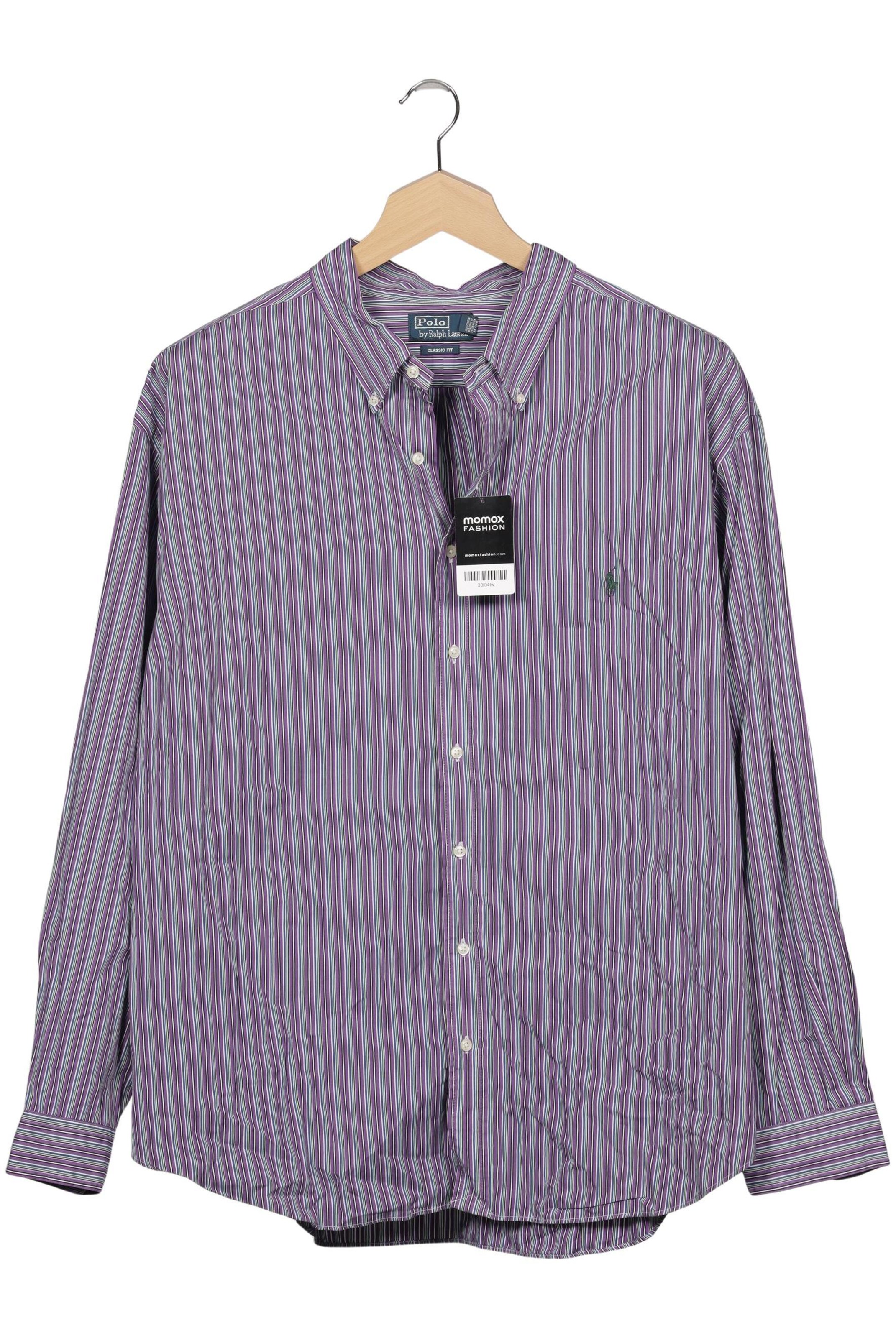 Polo Ralph Lauren Button Up Shirt in 4XL in Purple: front