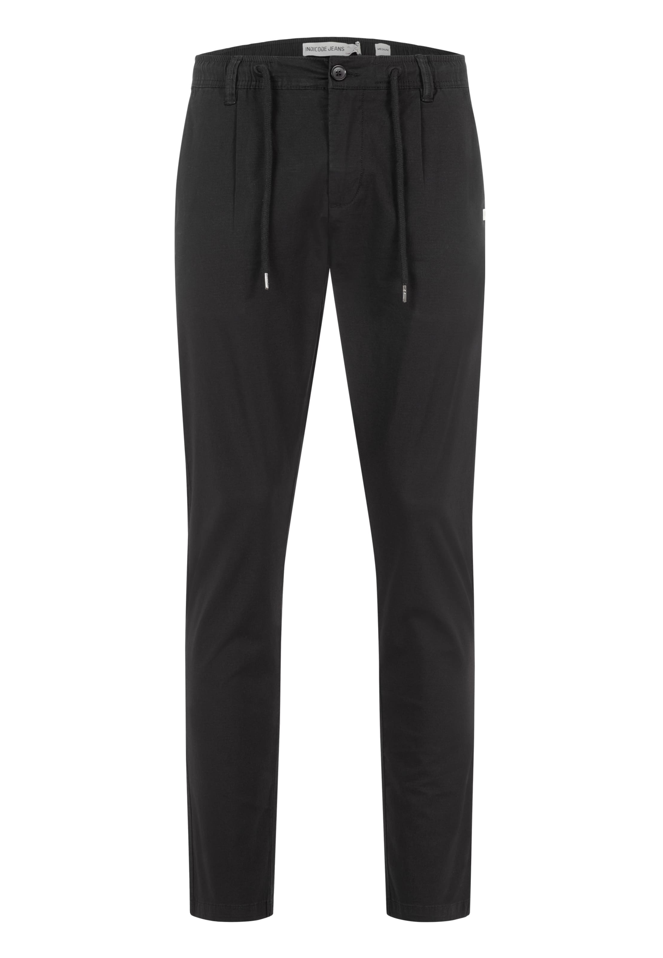 INDICODE JEANS Chino ' INRewood ' in de kleur Zwart, Productweergave