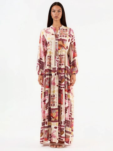 Hiccup Kleid in Beige: Vorderseite