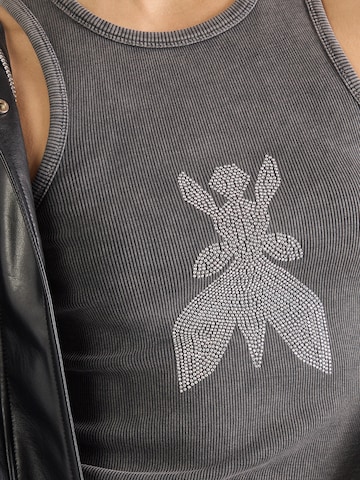 PATRIZIA PEPE - Top 'MAGLIA' en gris