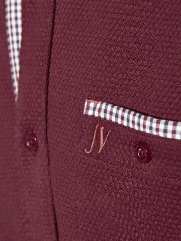 Jan Vanderstorm Comfort fit Overhemd 'Knutheim' in Rood