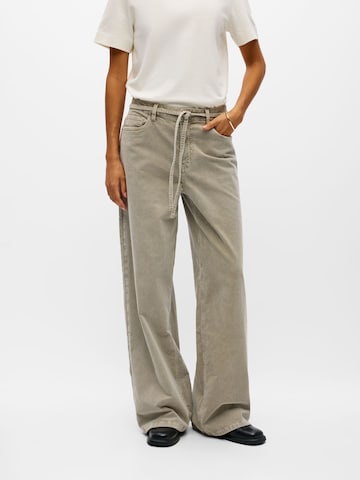 OBJECT - Pierna ancha Pantalón 'OBJRosie' en beige: frente