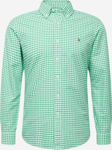 Coupe regular Chemise Polo Ralph Lauren en vert : devant