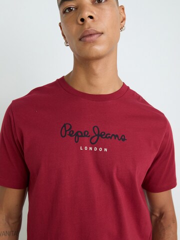 Pepe Jeans Koszulka 'EGGO' w kolorze czerwony