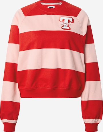 Tommy Jeans Sweatshirt in Roze: voorkant