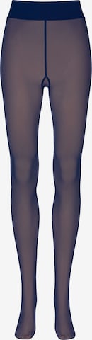 Nur Die Fine tights ' Warm & Transparent Robust ' in Blue: front