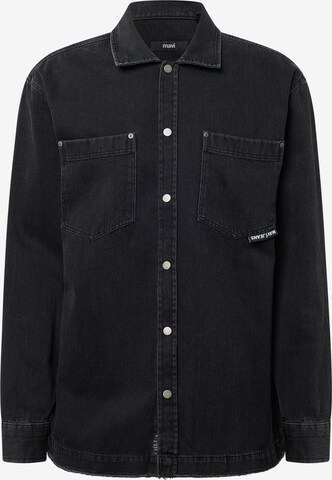 Mavi Comfort fit Button Up Shirt in Black: front