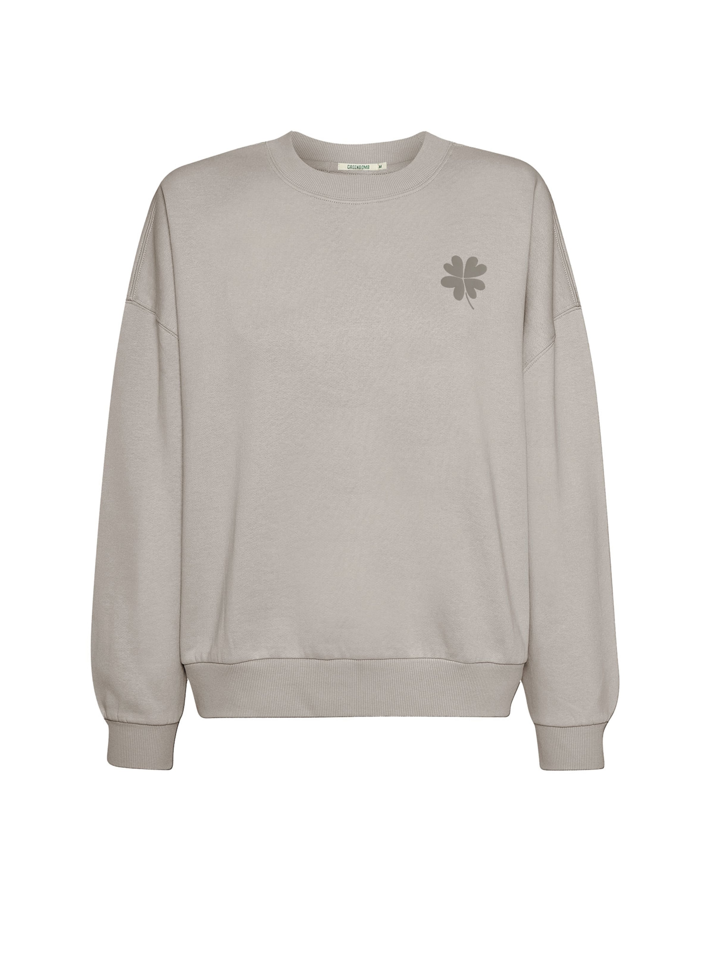 Felpa ' Core Sweat Shamrock ' di GREENBOMB in grigio