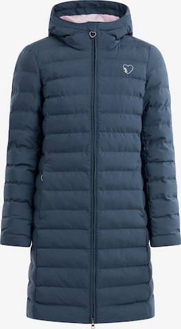 MYMO Winter Coat in Blue: front