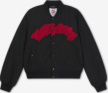 Ed Hardy Välikausitakki 'Gothic Flaming Eagle' värissä musta: etupuoli