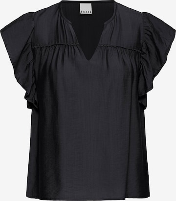 Camicia da donna 'IHHETTA' di ICHI in nero: frontale
