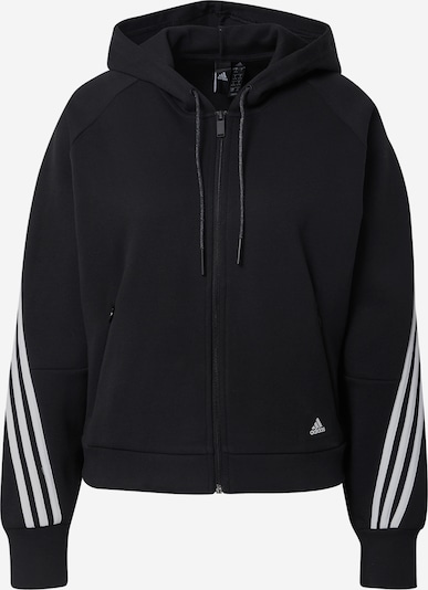 ADIDAS PERFORMANCE Sportsweatjacke in schwarz / weiß, Produktansicht
