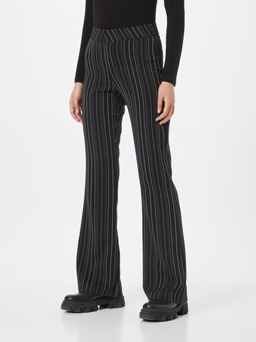 Daisy Street Flared Pants in Black: front