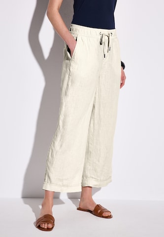 STREET ONE Wide Leg Hose in Beige: Vorderseite