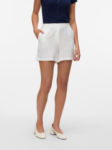 VERO MODA Loosefit Broek 'THEA ' in Wit: voorkant