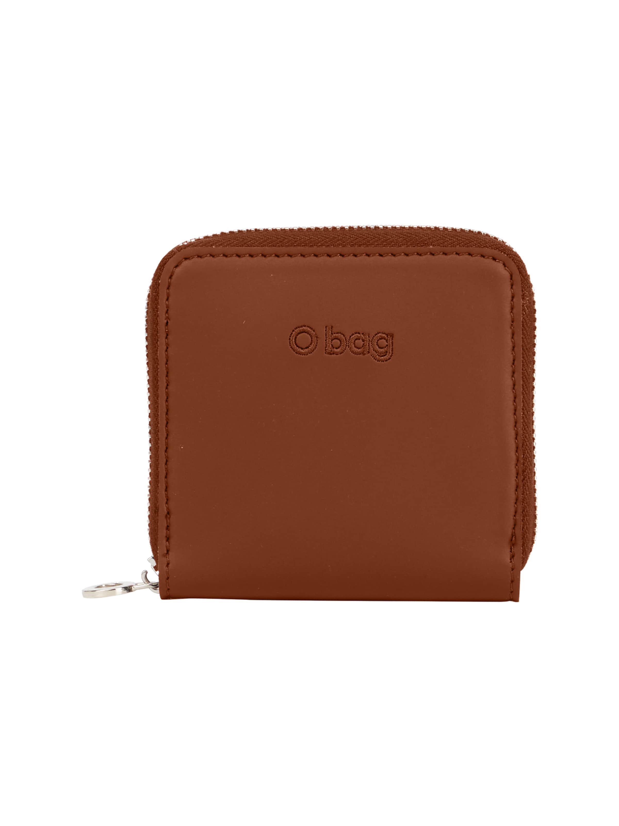 O bag Wallet in Brown: front