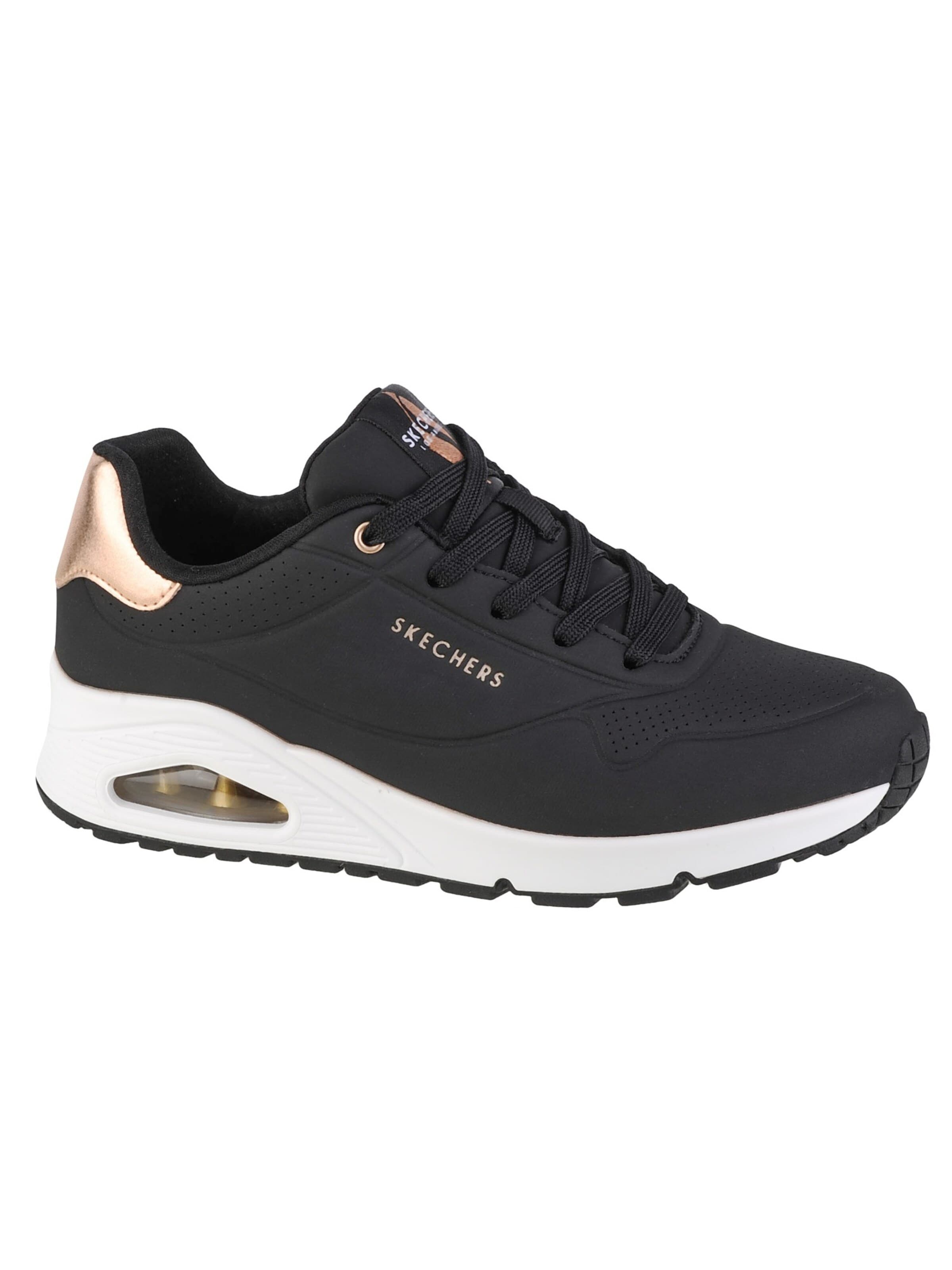Baskets basses 'Uno-Golden Air' SKECHERS en noir : devant