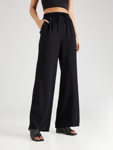 Wide leg Pantaloni di MYLAVIE by Sarah Harrison in nero: frontale