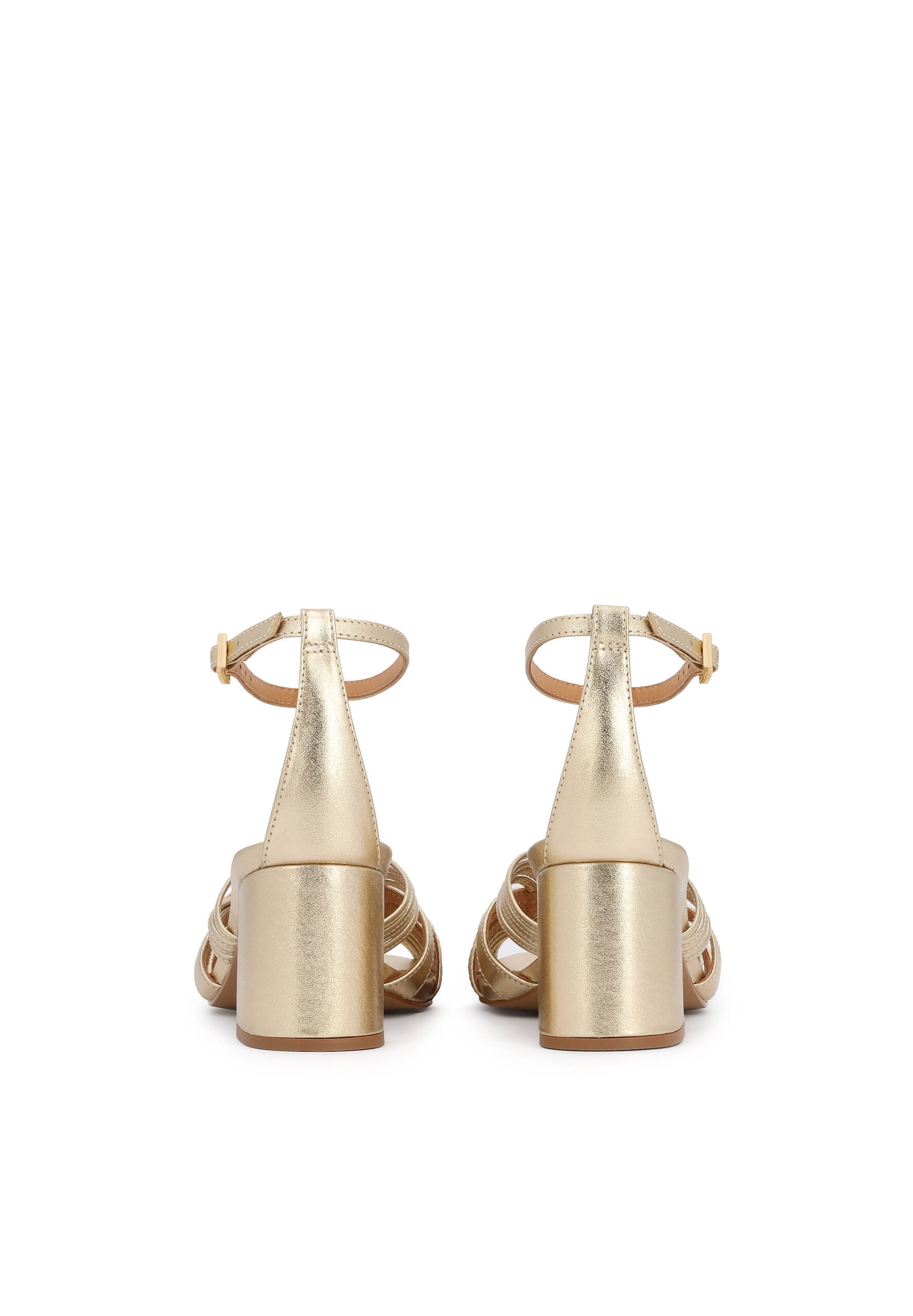Kazar - Sandalias con hebilla en oro