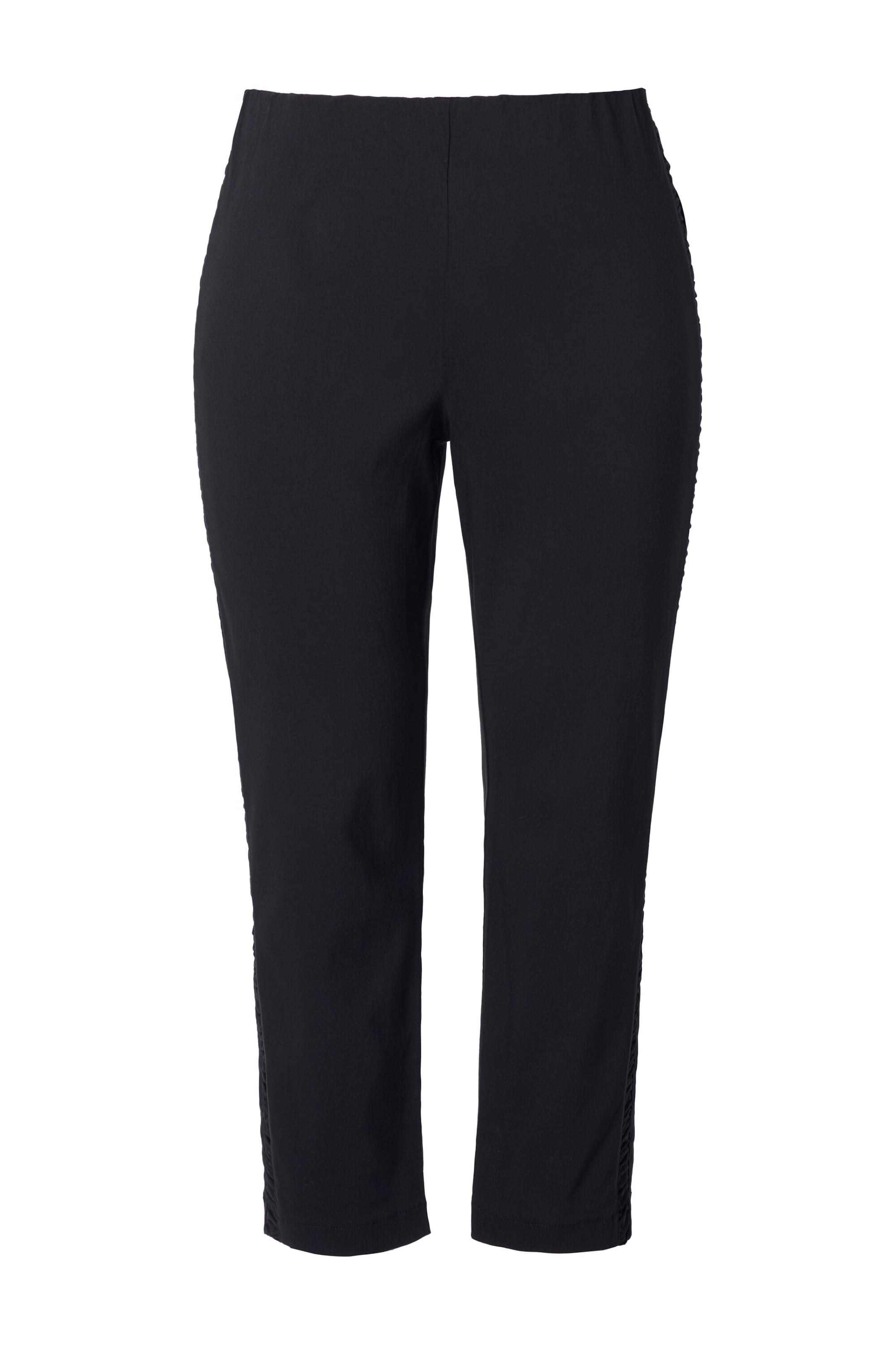 MIAMODA Slimfit Broek in Zwart: voorkant