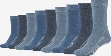 Chaussettes MUSTANG en bleu : devant