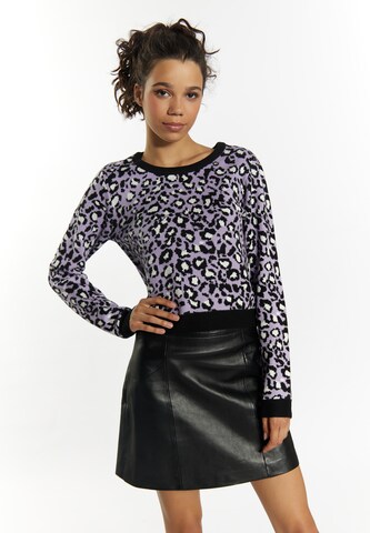 Pull-over 'Ucy' myMo ROCKS en violet : devant